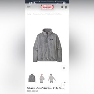 Patagonia Heather Gray Fleece Jacket